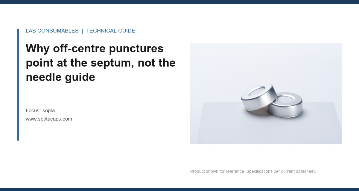 Why off-centre punctures point at the septum, not the needle guide