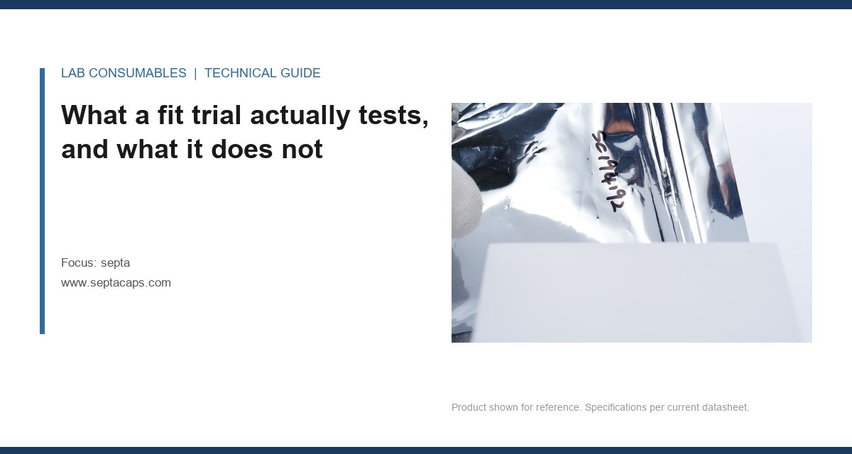 What a fit trial actually tests, and what it does not